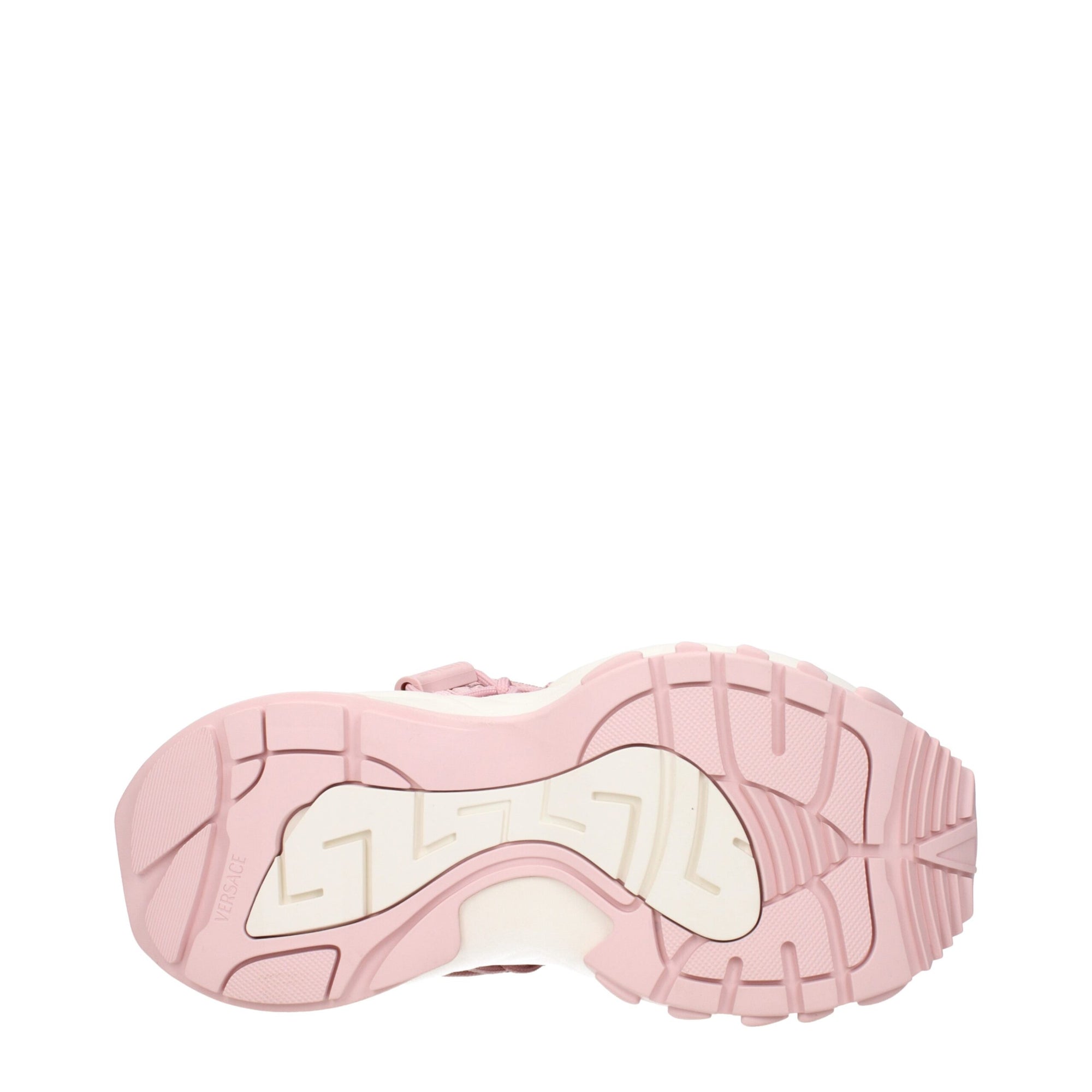 Versace Pink Leather Chunky Sneakers