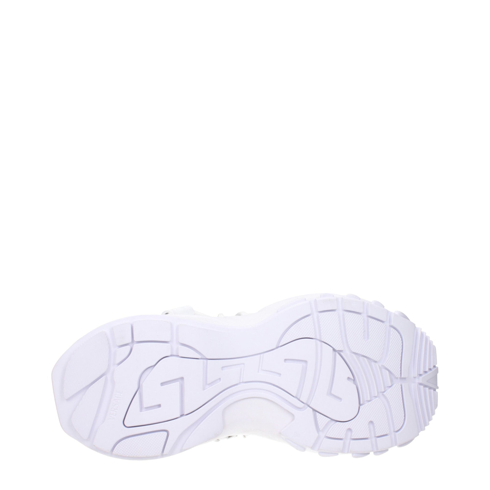 Versace White Leather Low Tops