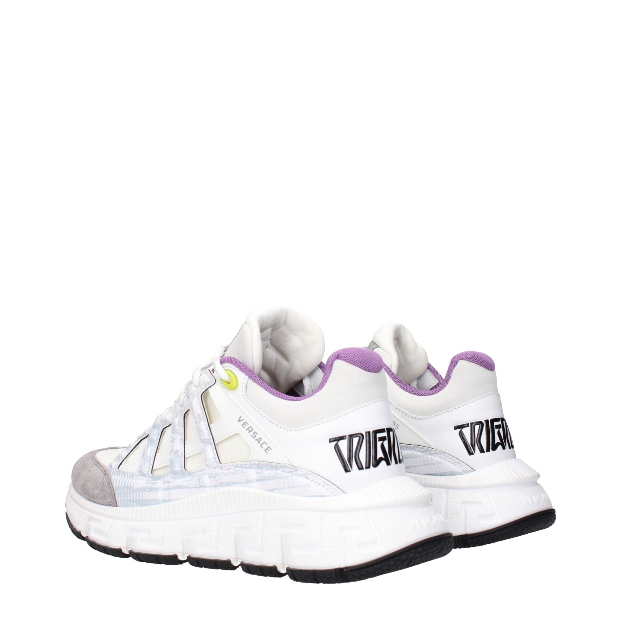 Versace Beige Fabric Athletic Sneakers
