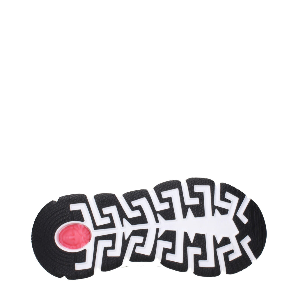 Versace Beige Fabric Athletic Sneakers