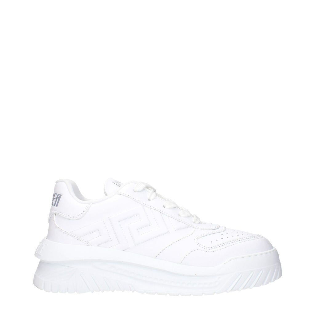 Versace White Leather Sneakers