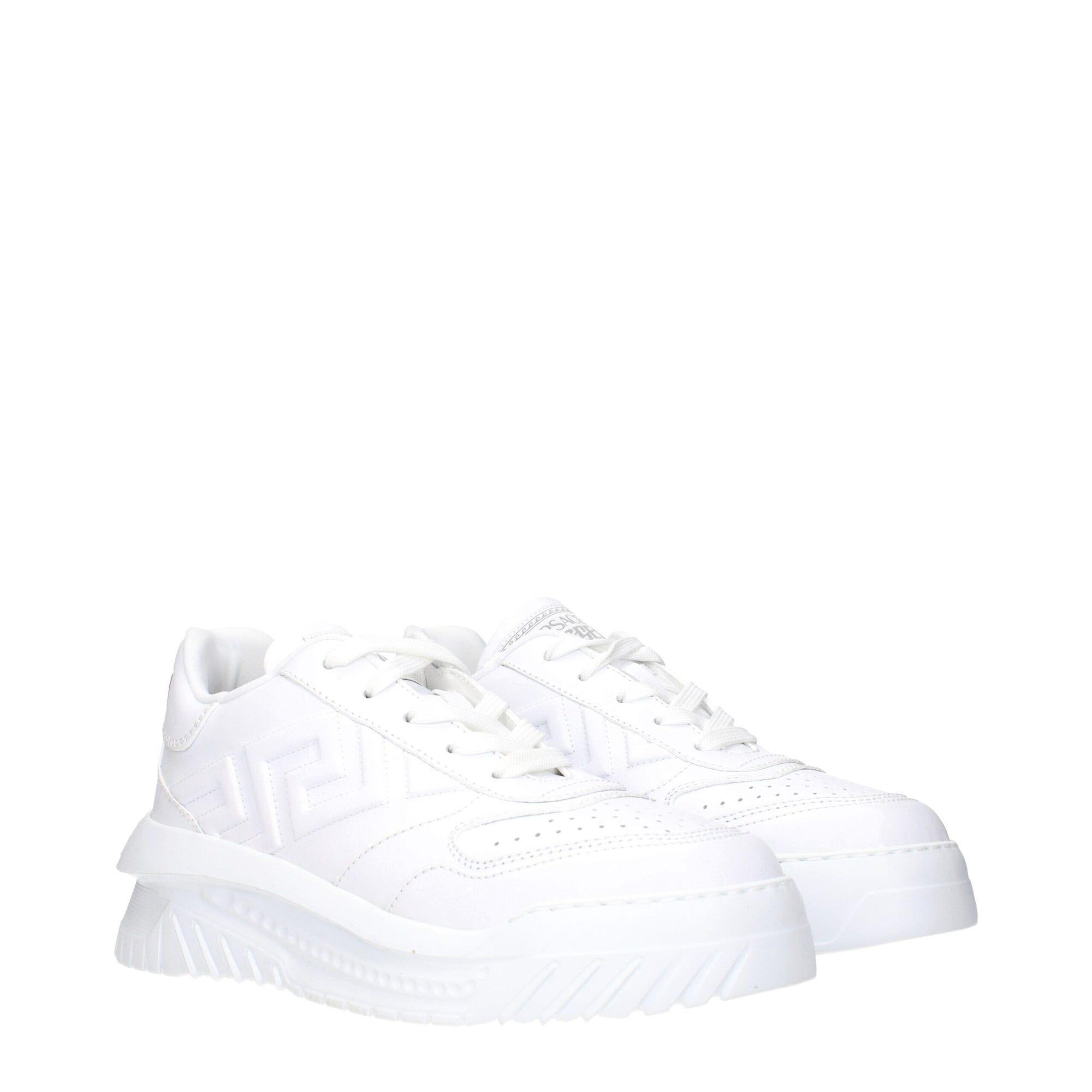 Versace White Leather Sneakers