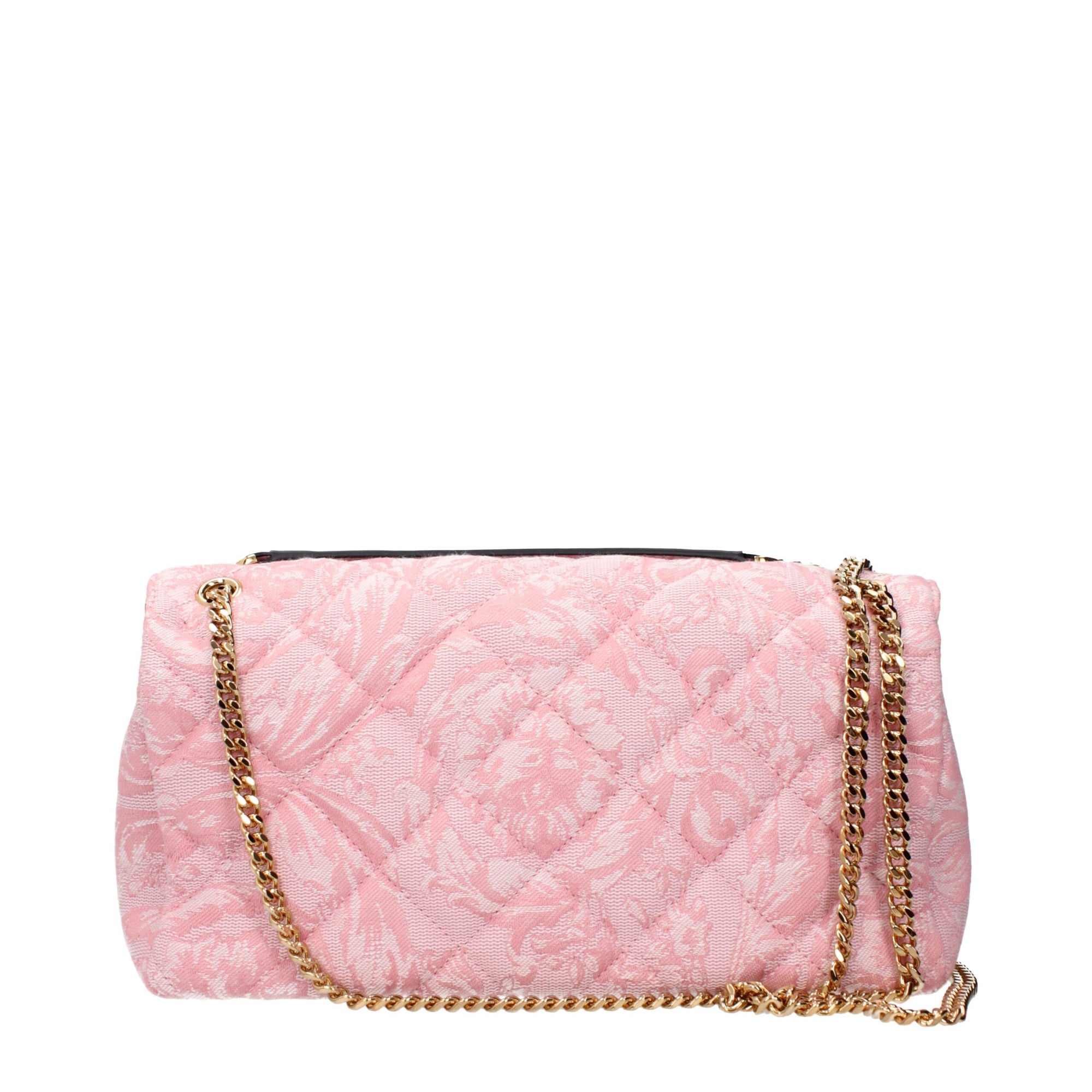 Versace Pink Fabric Shoulder Bags