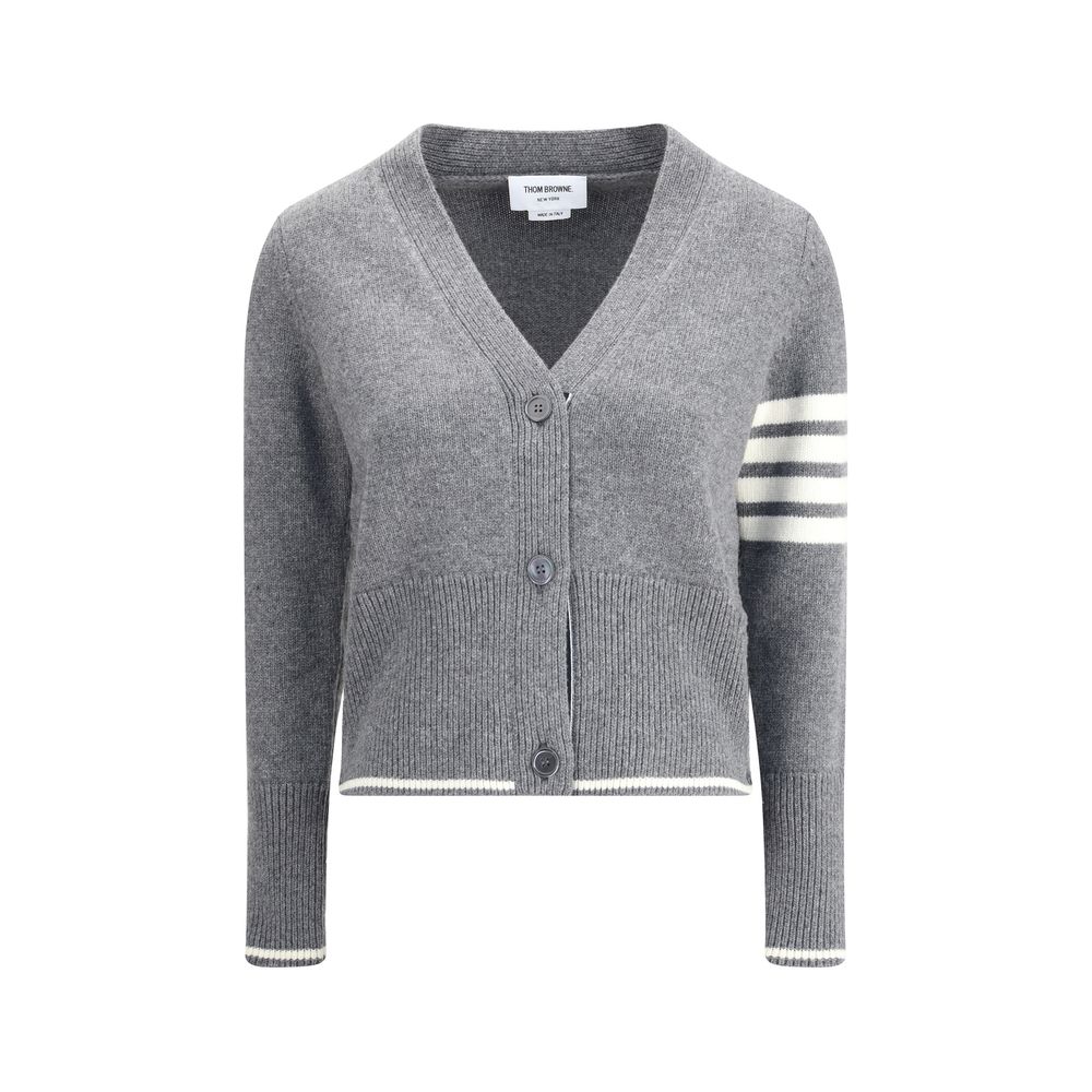 Thom Browne Virgin wool Cardigan with embrodery geese