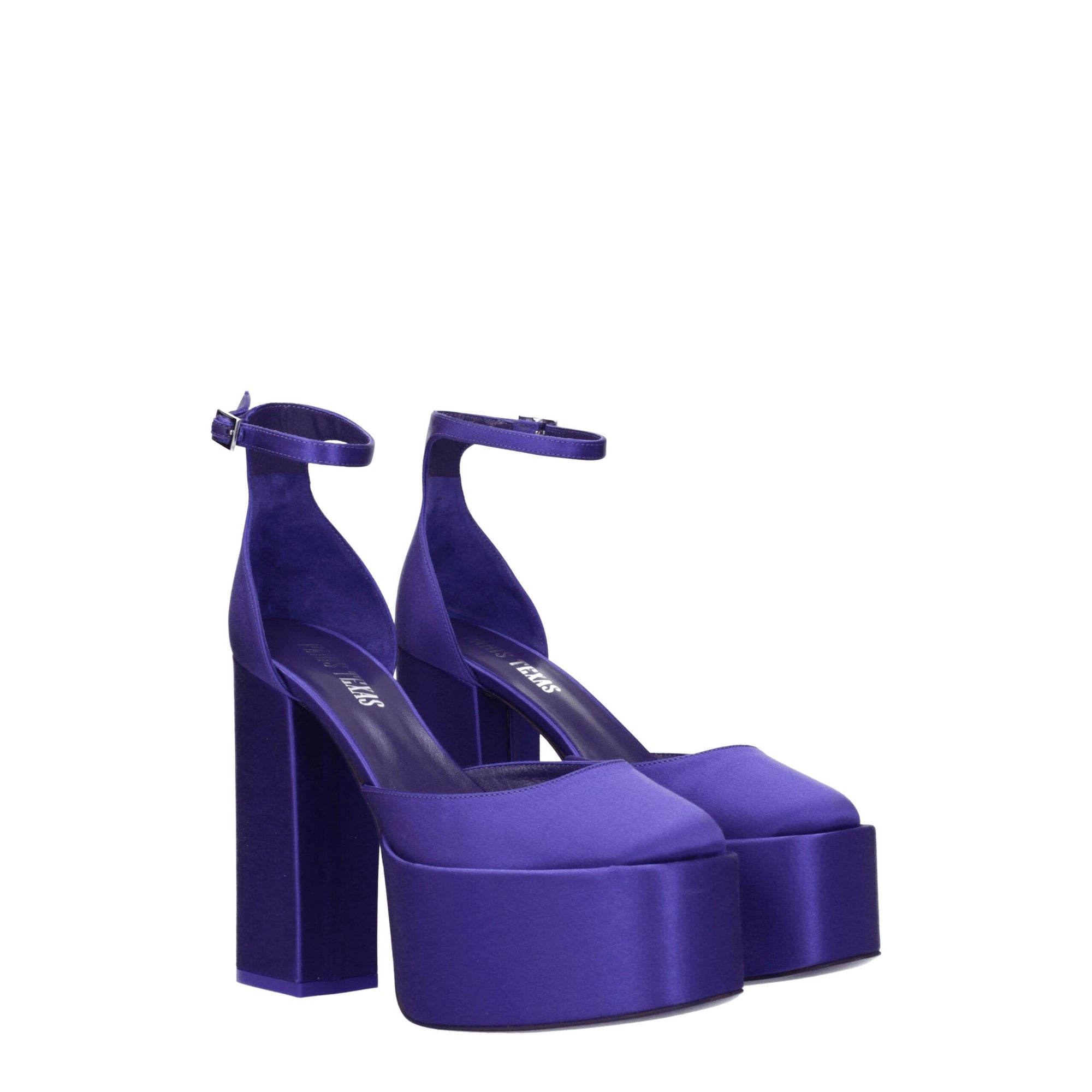 Paris Texas Purple Satin Platforms