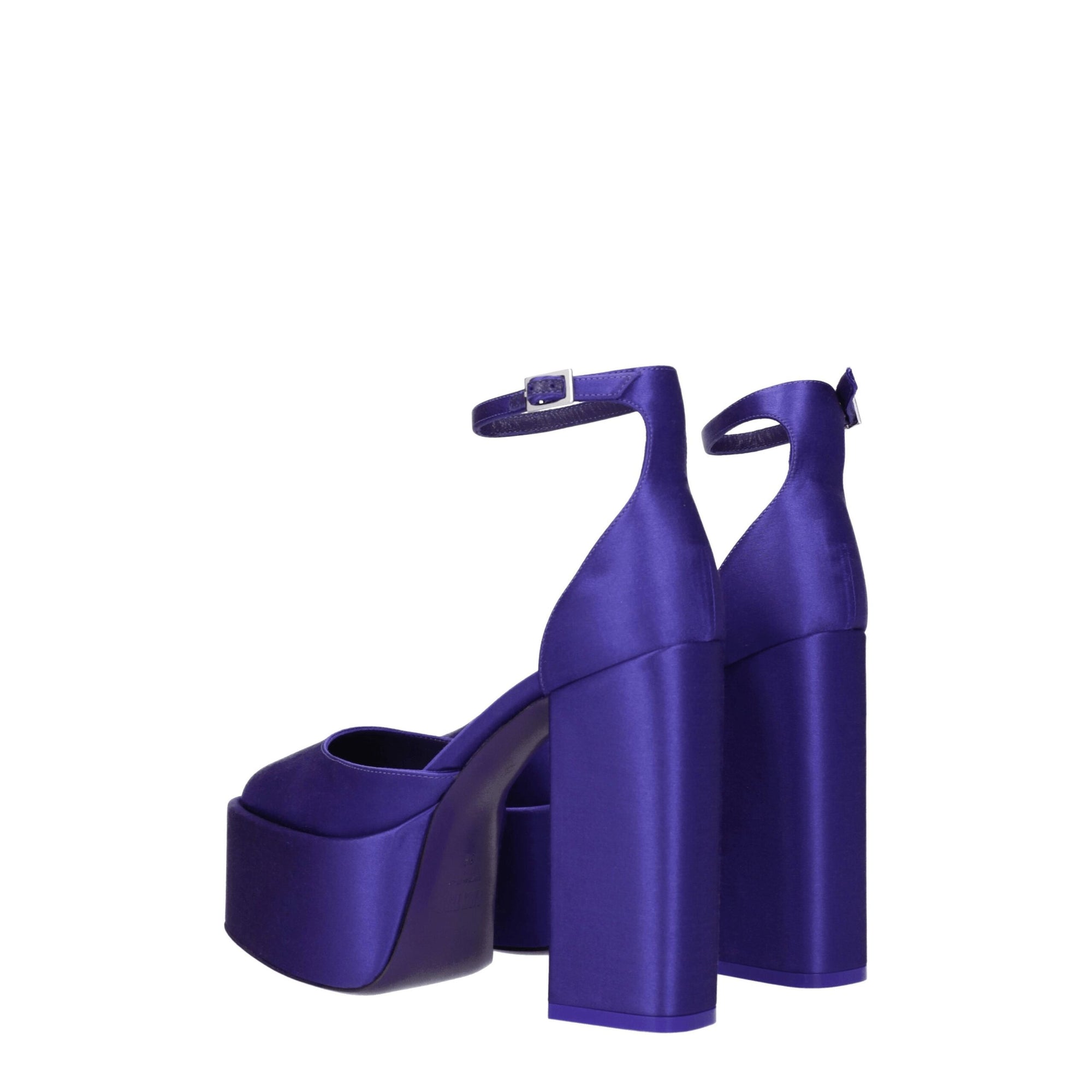 Paris Texas Purple Satin Platforms