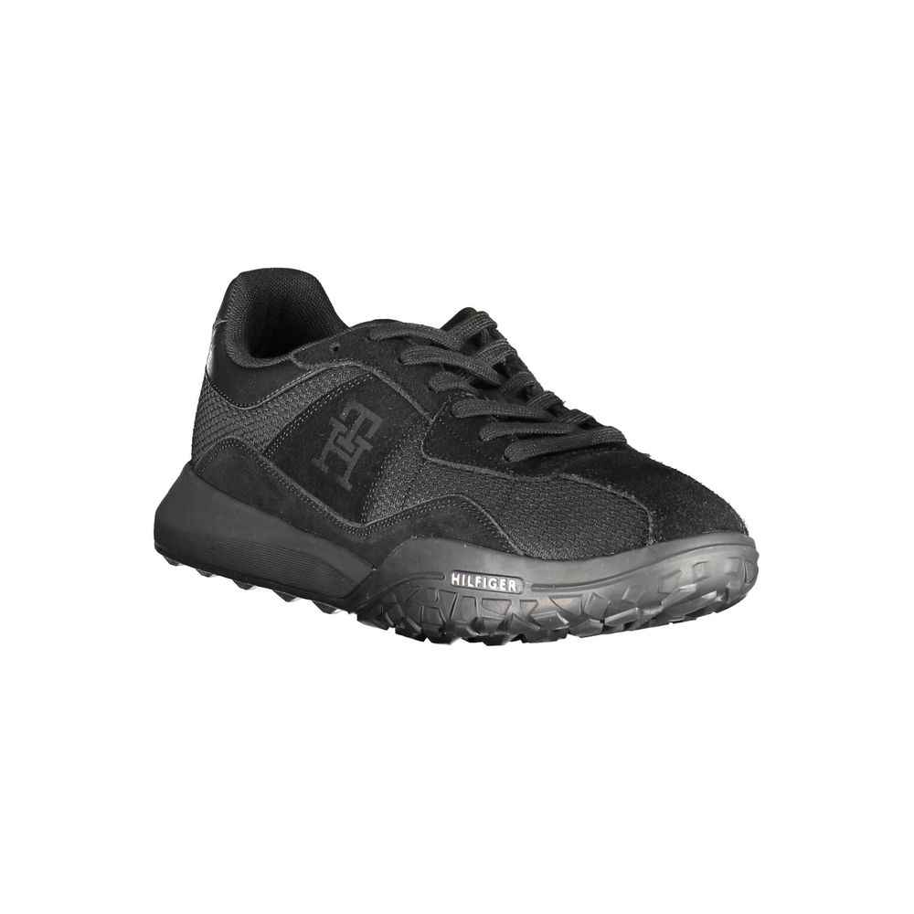 Tommy Hilfiger Black Polyester Sneaker