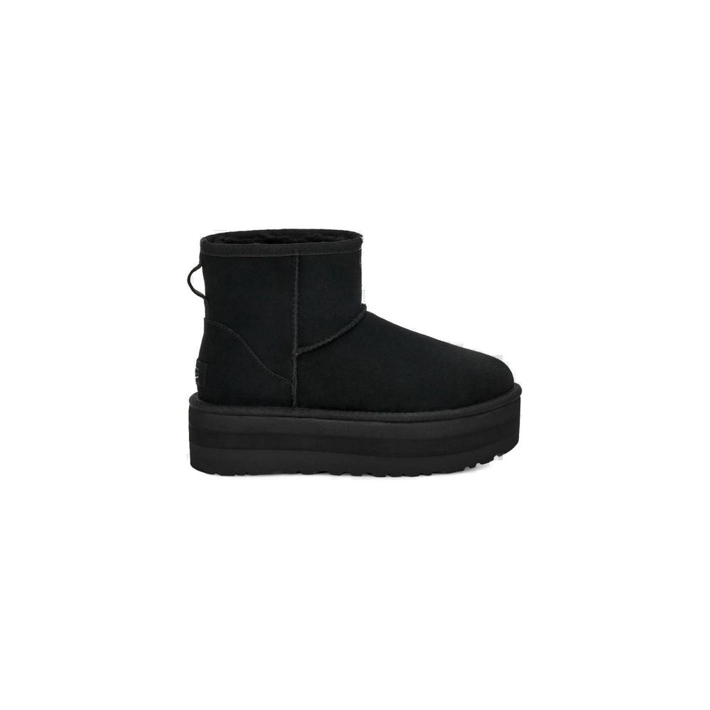 UGG Black Suede Leather Ankle