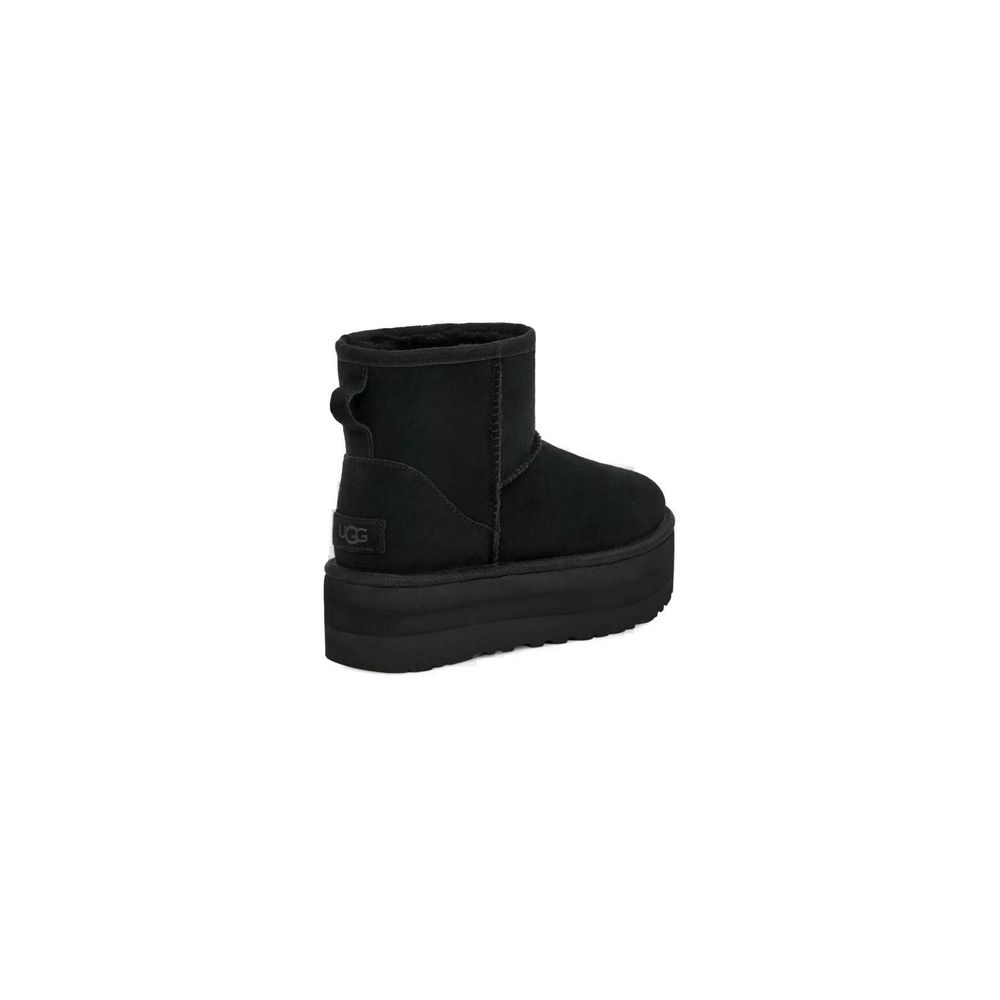 UGG Black Suede Leather Ankle