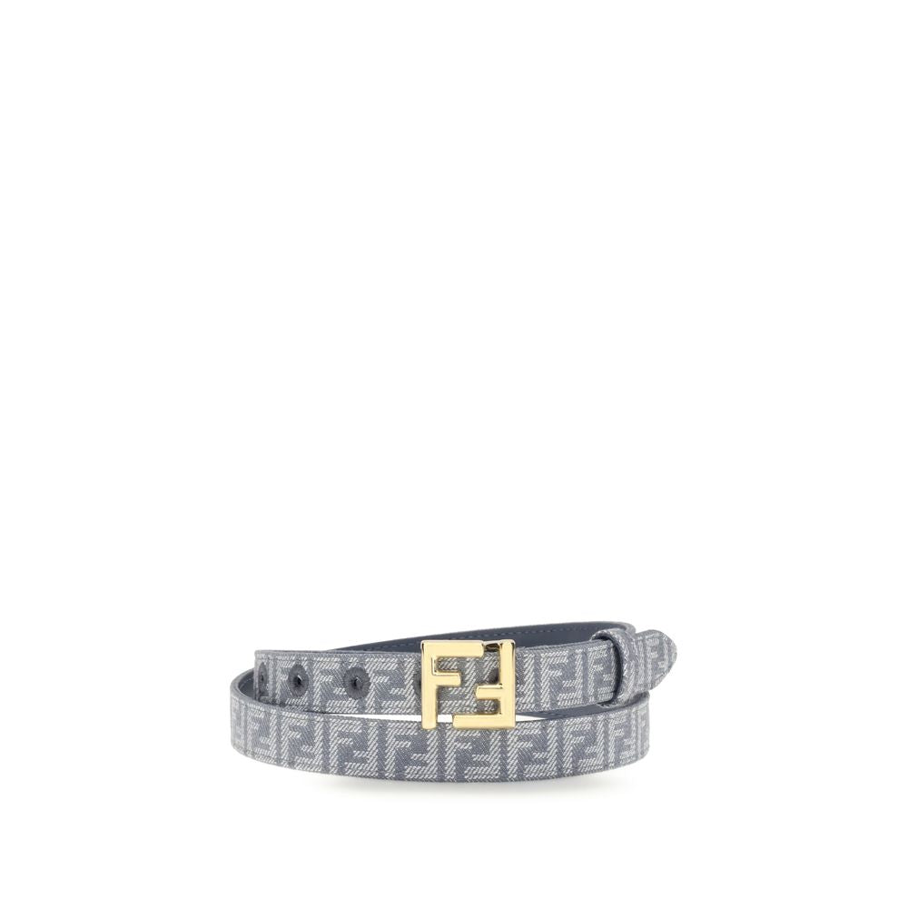 Fendi FF embroidered denim Belt