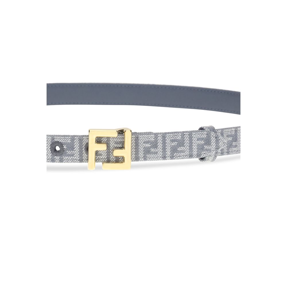 Fendi FF embroidered denim Belt