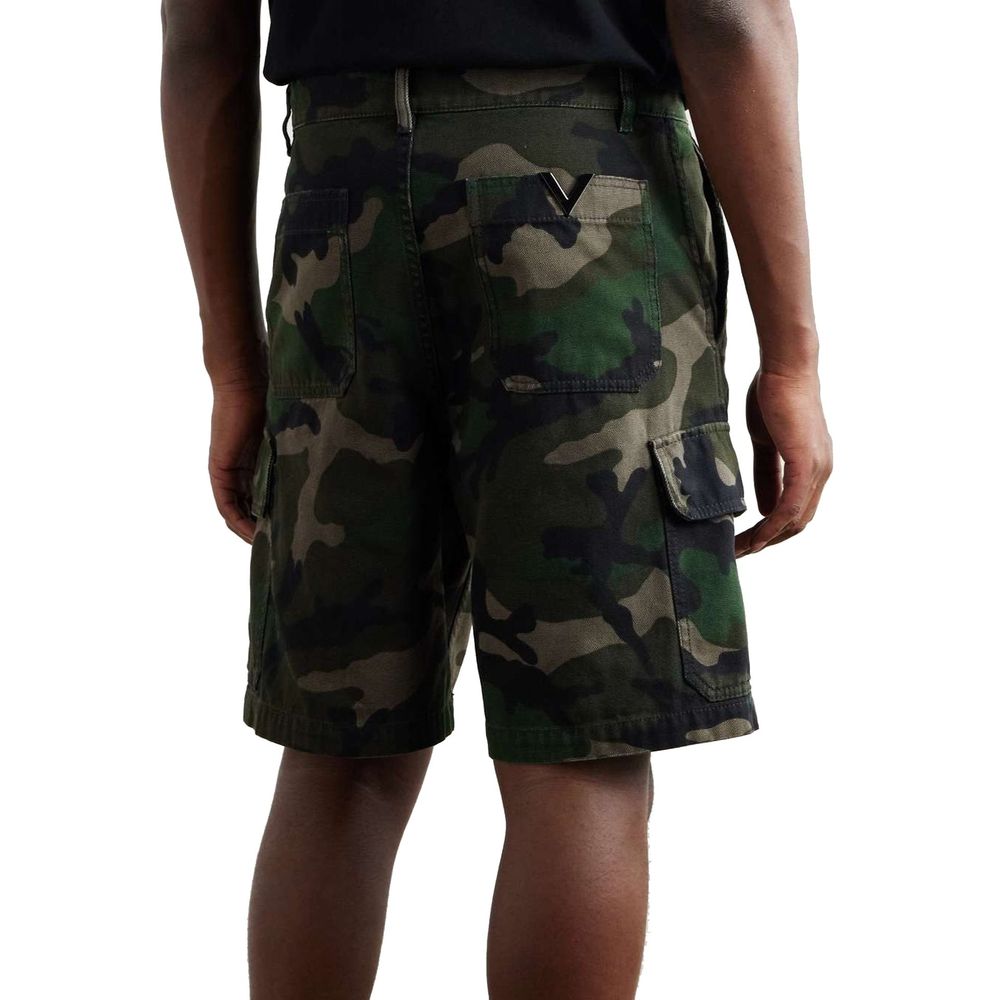 Valentino Camouflage Cargo Shorts