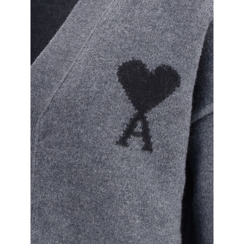 Ami Paris Ami De Coeur Cardigan