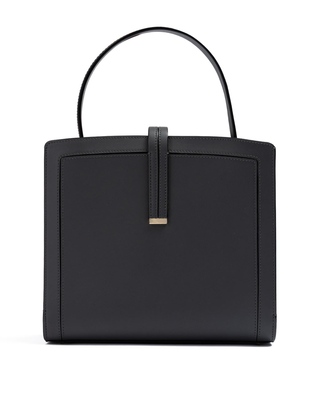 Giada Anthracite Leather Shoulder Bag