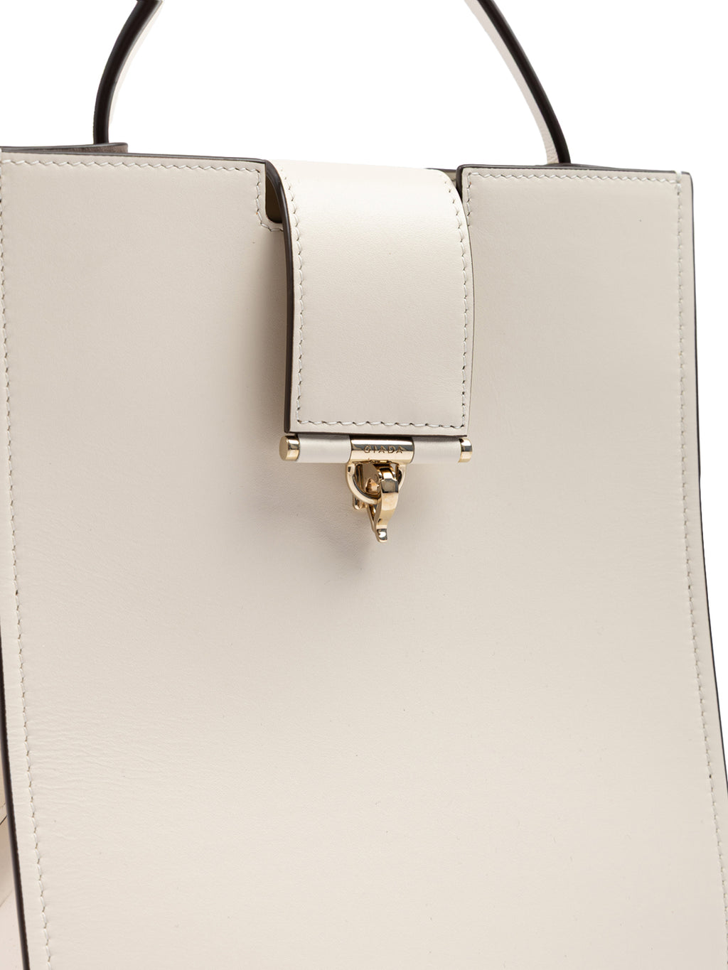 Giada White Leather Shoulder Bag
