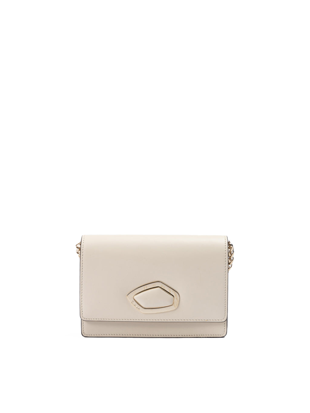 Giada Beige Leather Clutch Bag