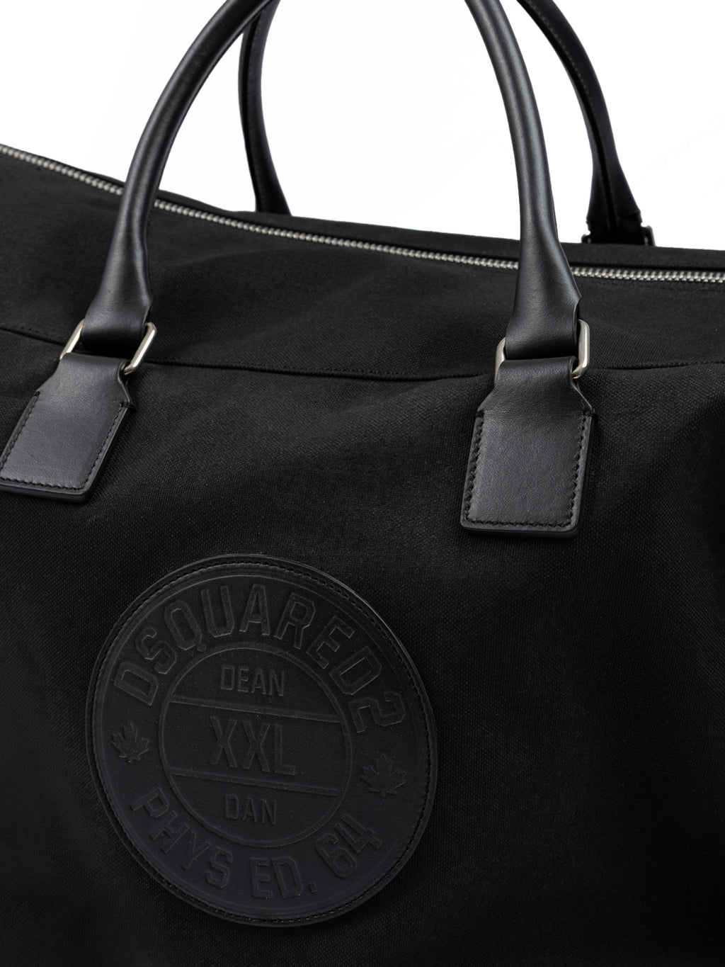 Dsquared² Black Fabric Weekend Travel Bag