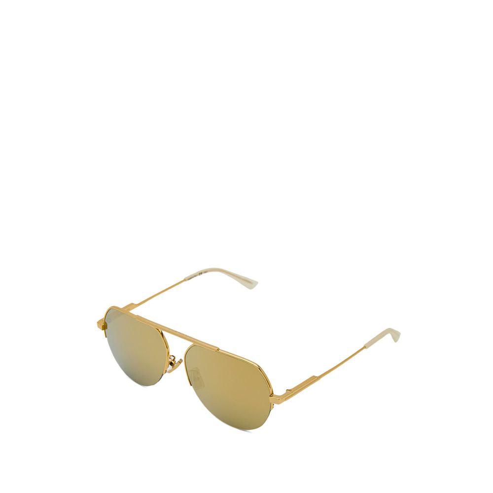 Bottega Veneta Gold Metal Sunglass