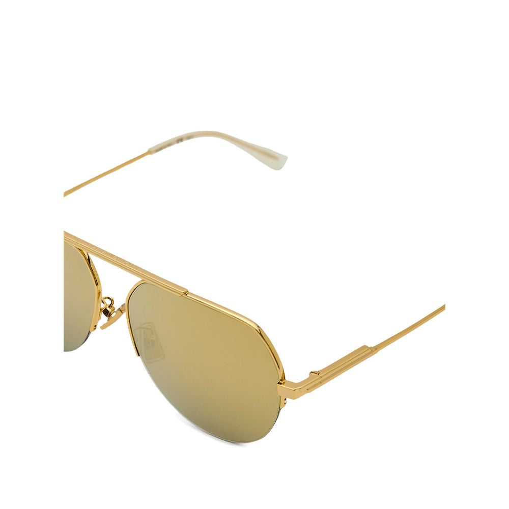 Bottega Veneta Gold Metal Sunglass