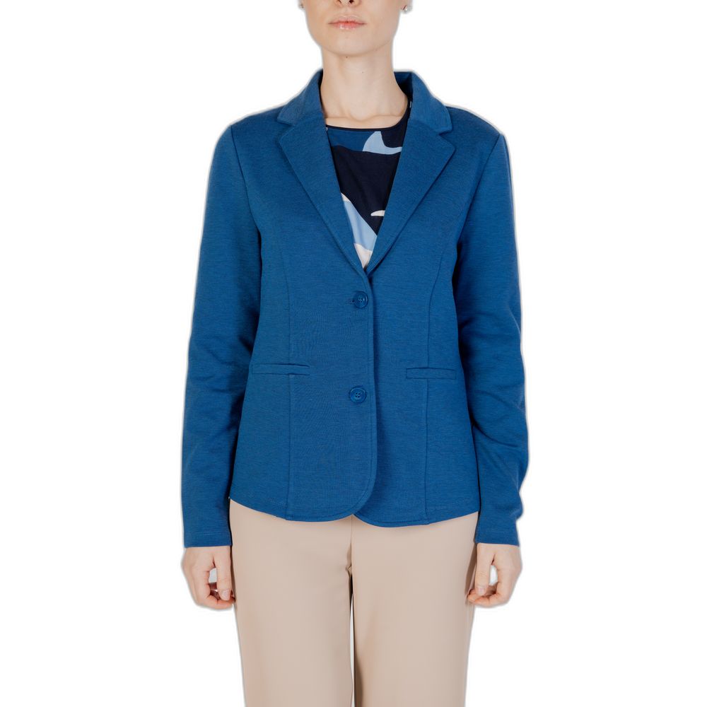Street One Blue Polyester Blazer
