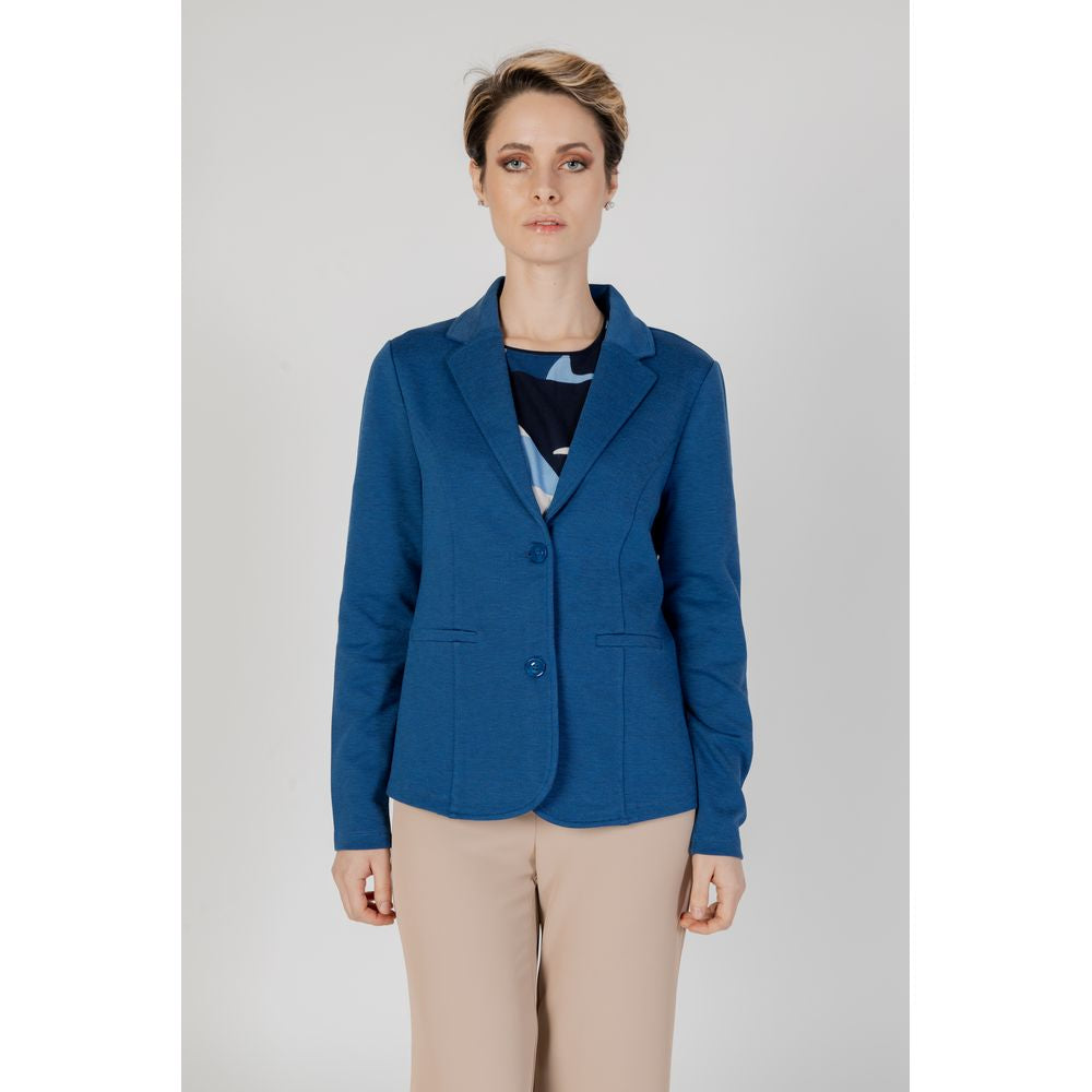 Street One Blue Polyester Blazer