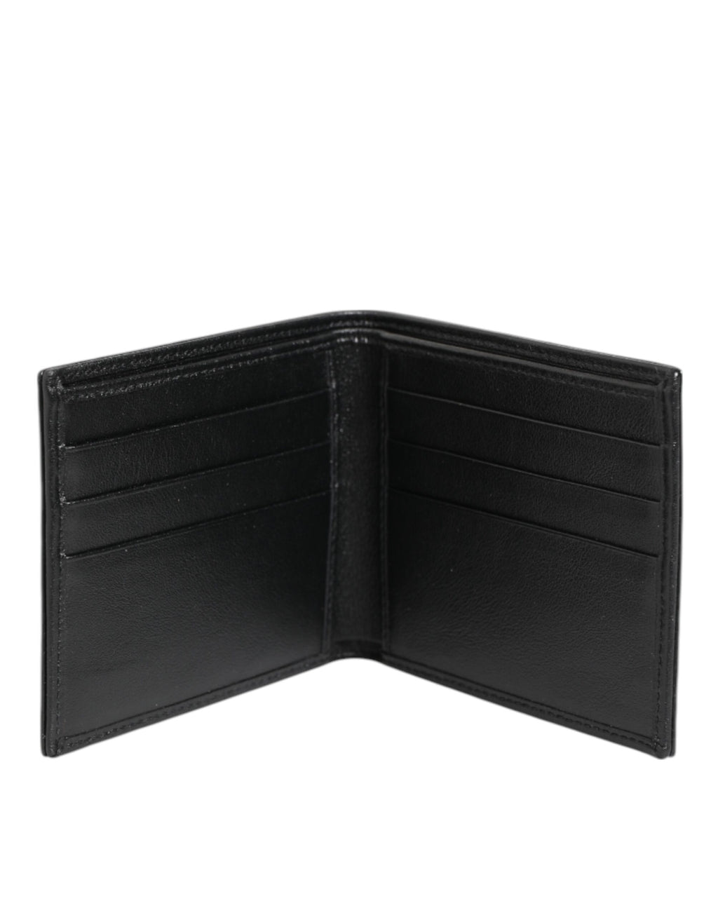 Dolce & Gabbana Black Exotic Leather Bifold Card Holder Men Wallet