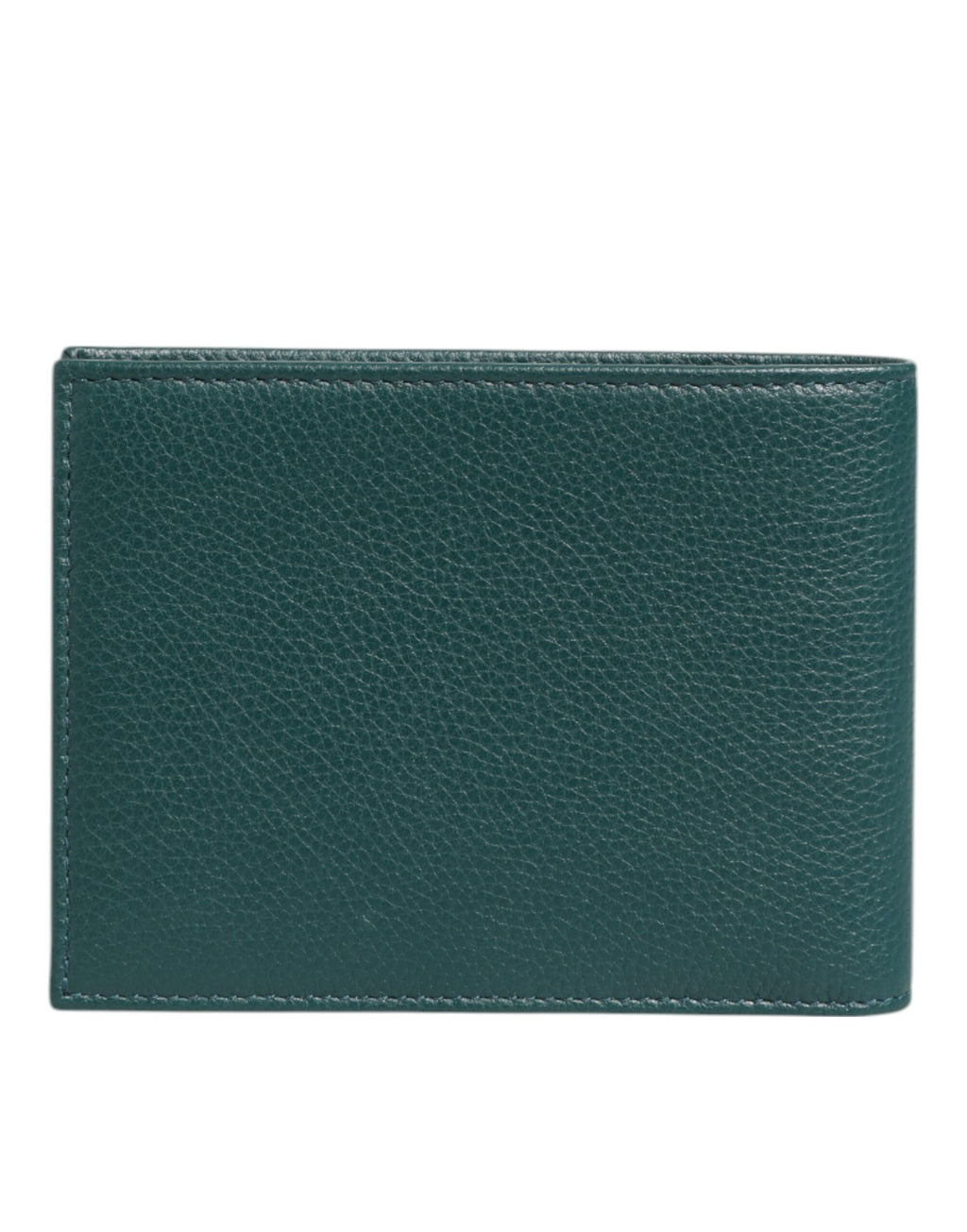 Dolce & Gabbana Green Leather DG Logo Engrave Men Bifold Card Holder Wallet