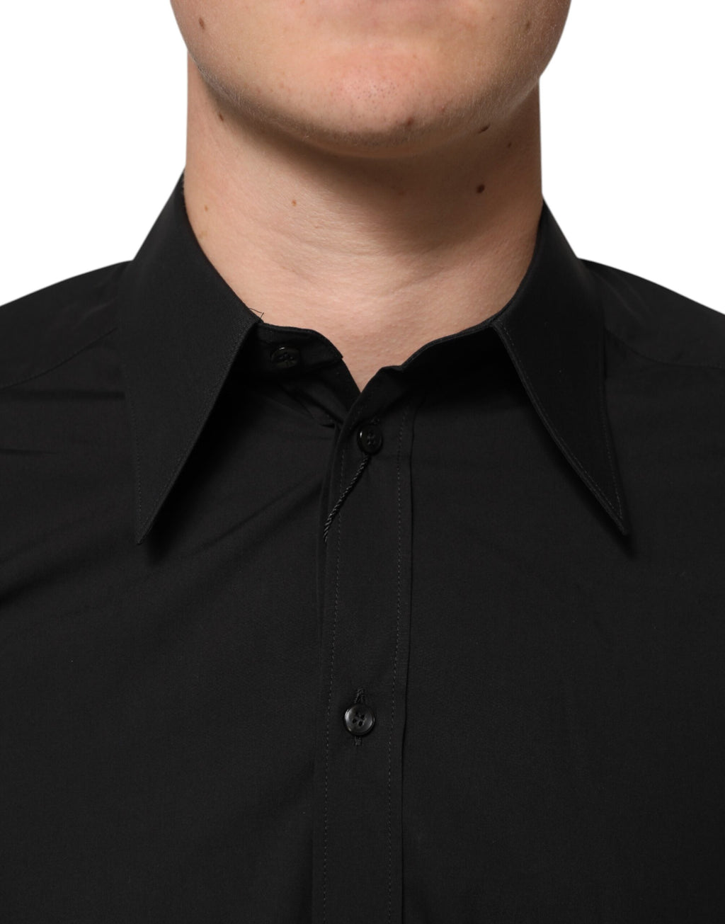 Dolce & Gabbana Black MARTINI Slim Fit Dress Formal Men Shirt