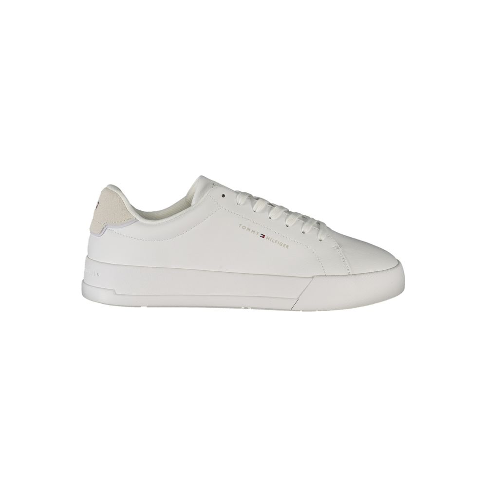 Tommy Hilfiger White Leather Men Sneaker
