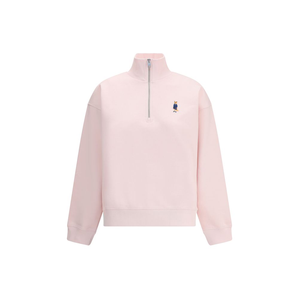 Maison Kitsuné Dressed Fox high neck and zip Sweatshirt