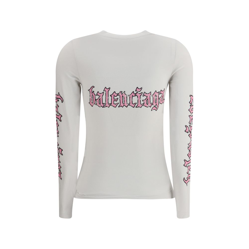 Balenciaga Blackletter Script long sleeve T-Shirt