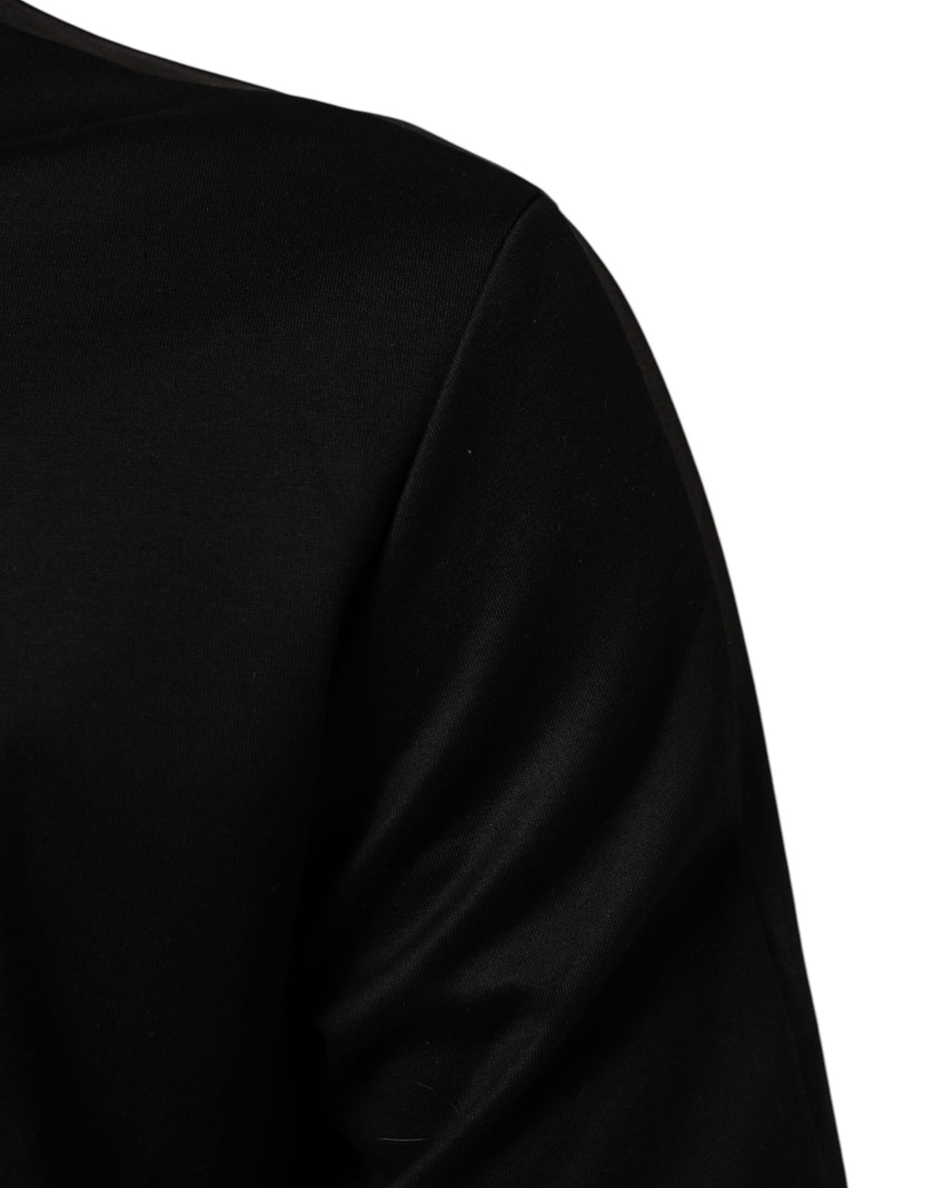 Dolce & Gabbana Black Cotton Logo Full Zip Men Bomber Jacket