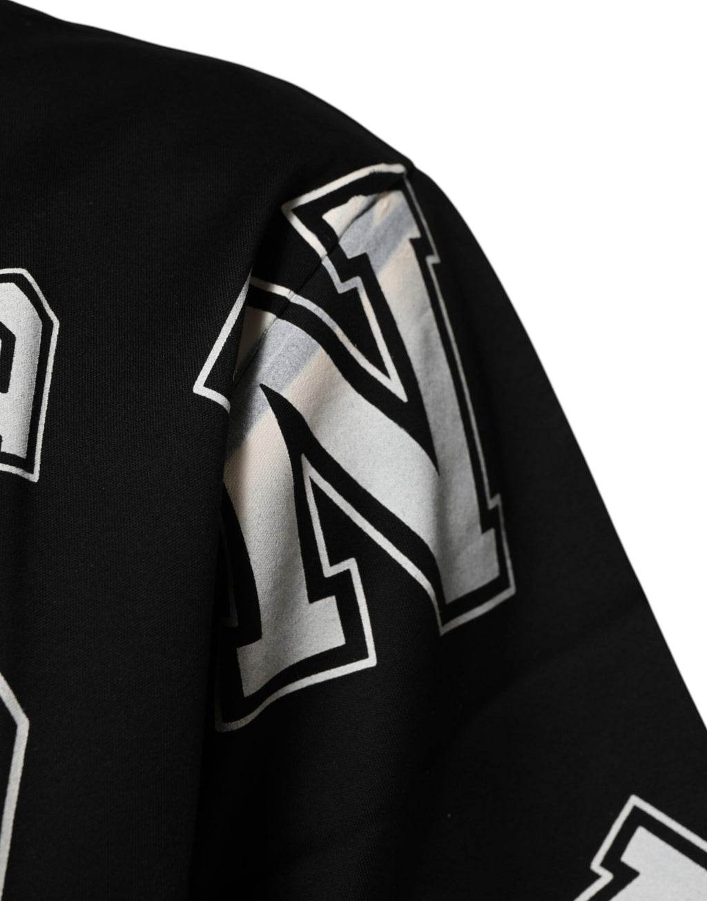 Dolce & Gabbana Black Cotton Letter Logo Short Sleeve T-shirt