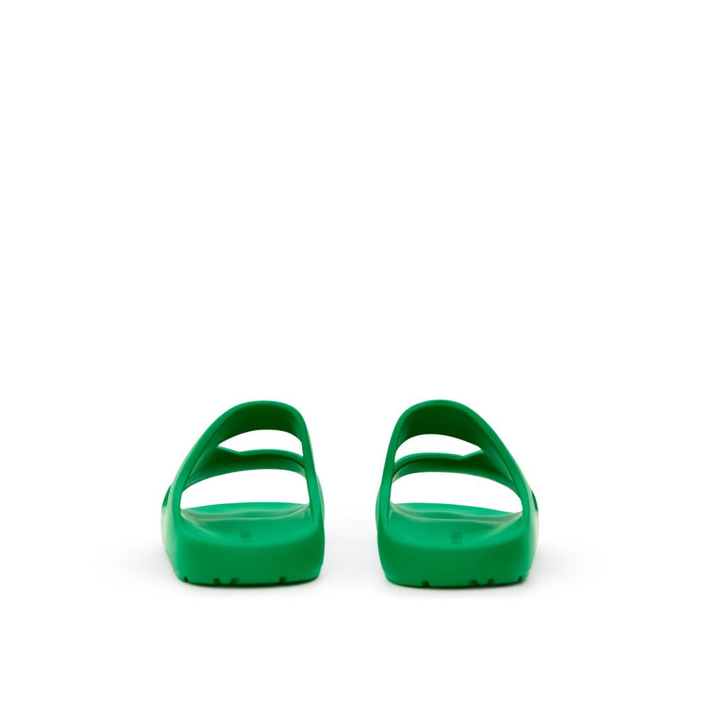 Bottega Veneta Green Cotton Slipper