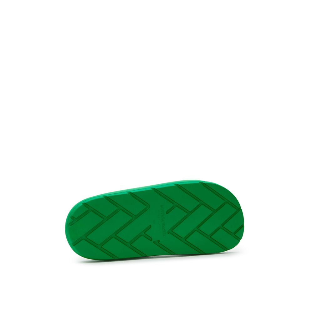 Bottega Veneta Green Cotton Slipper