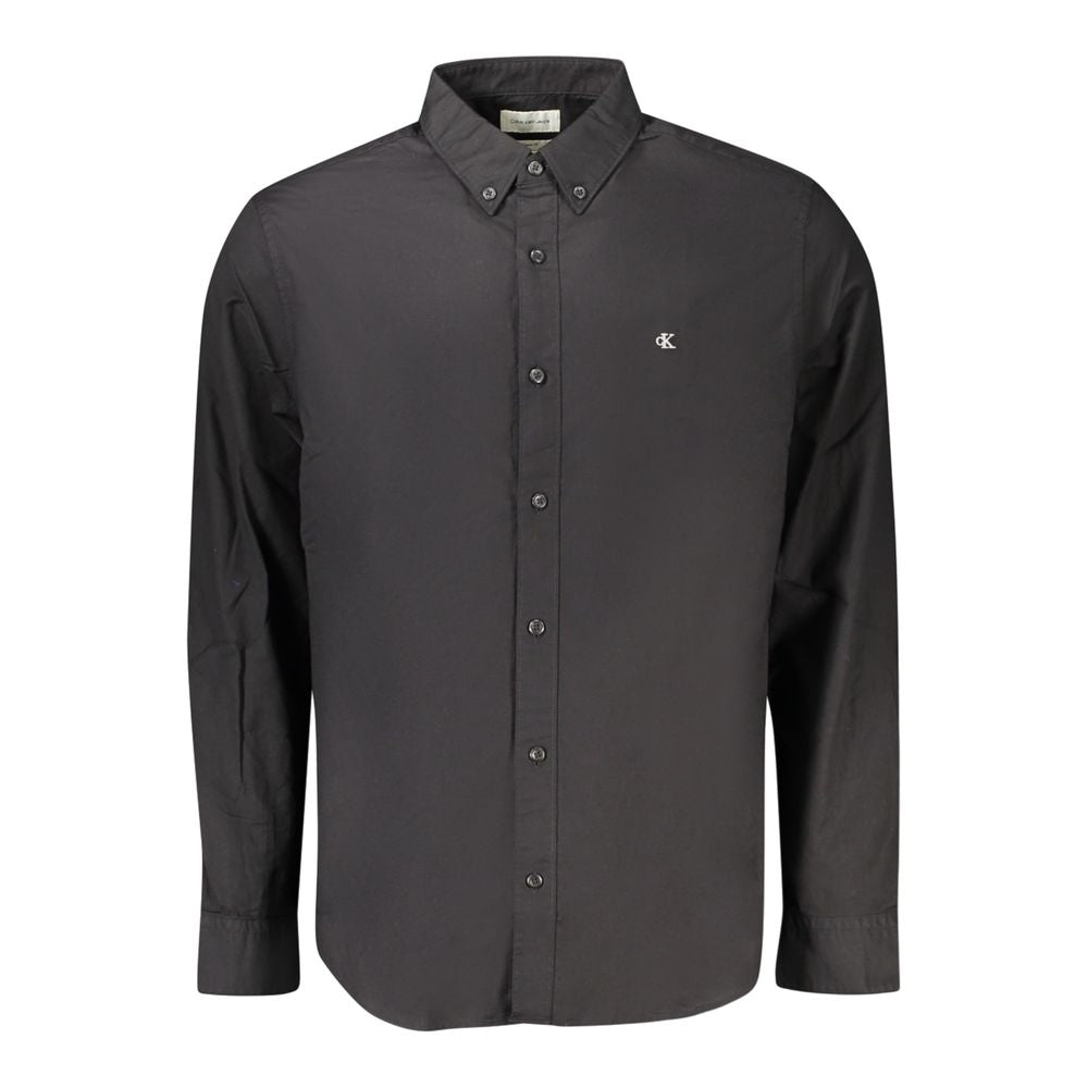 Calvin Klein Black Cotton Men Shirt
