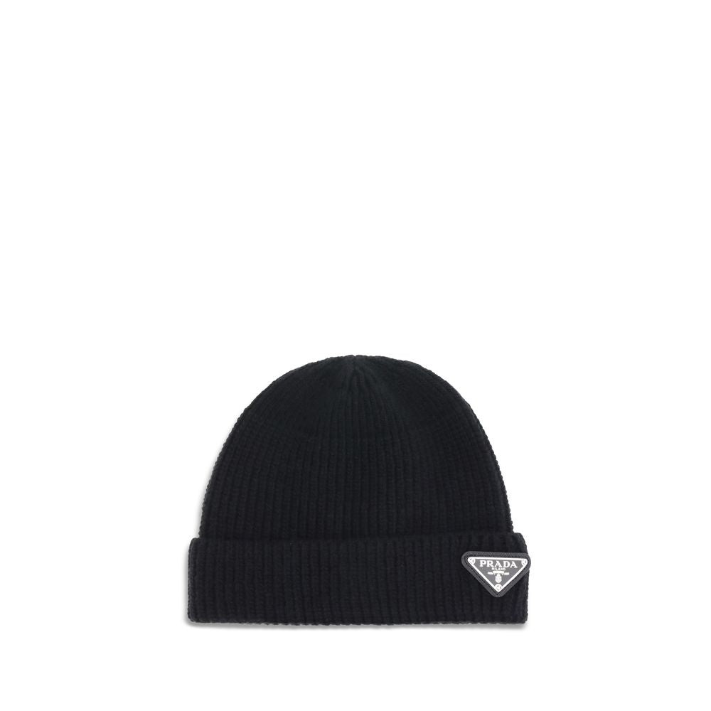 Prada Beanie Hat with logo