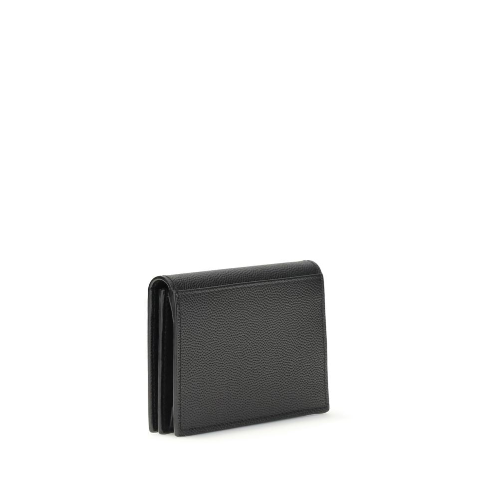 Saint Laurent Grain de poudre leather business Card Holder