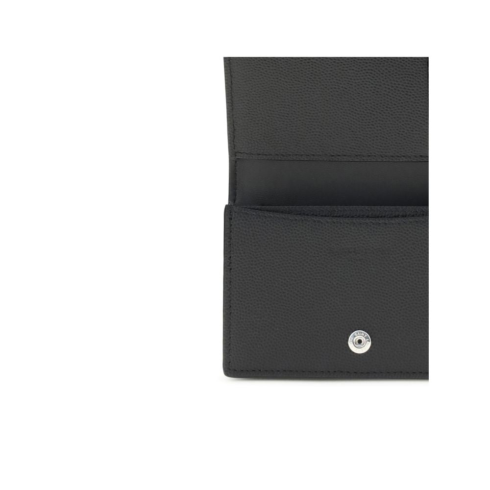 Saint Laurent Grain de poudre leather business Card Holder