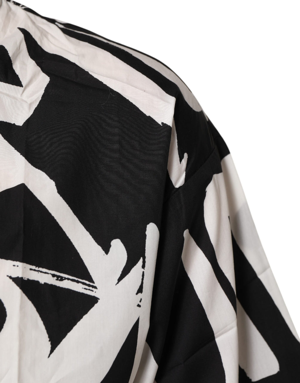 Dolce & Gabbana Black White Cotton Oversized Graffiti T-shirt