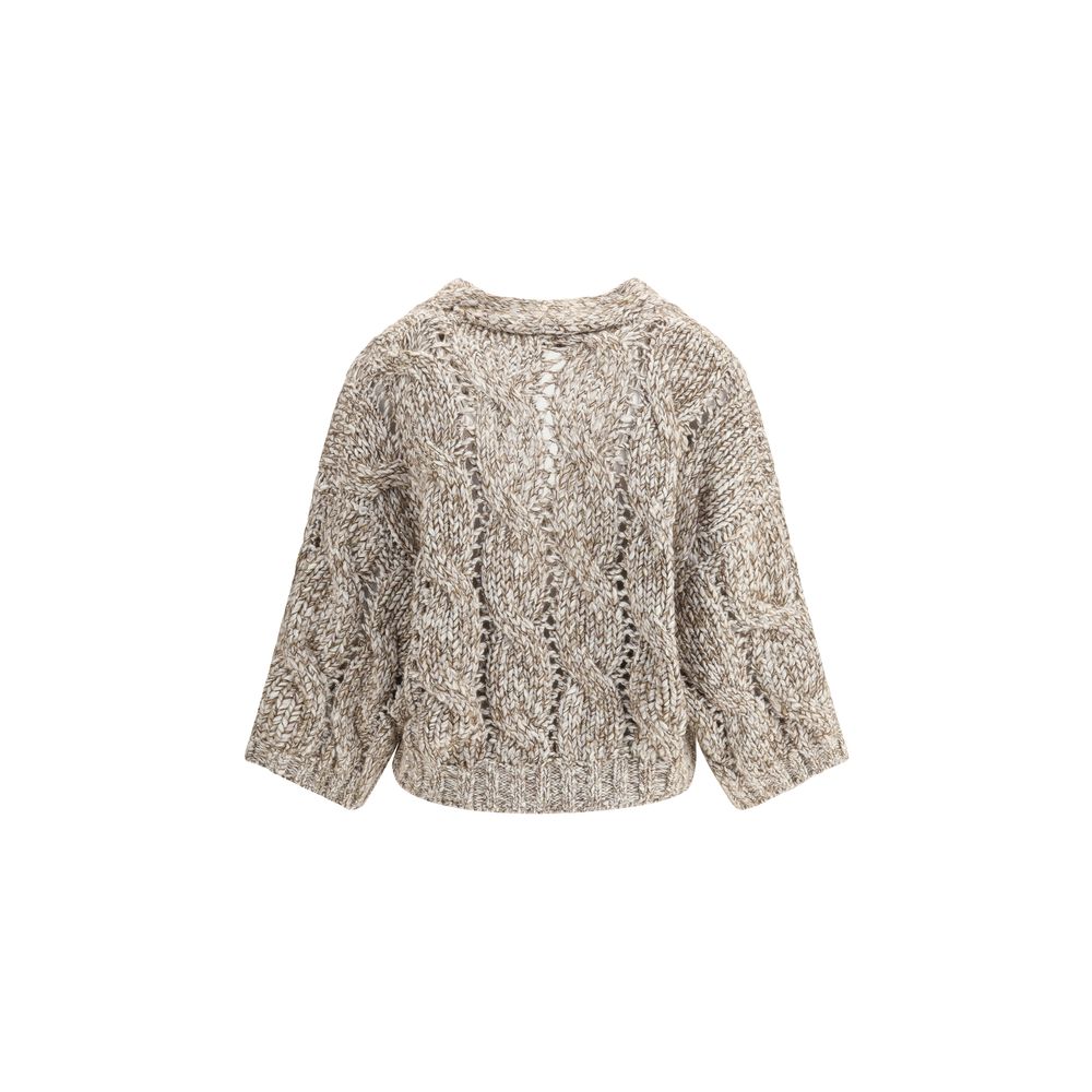 Brunello Cucinelli Dazzling Chiné wool Cardigan