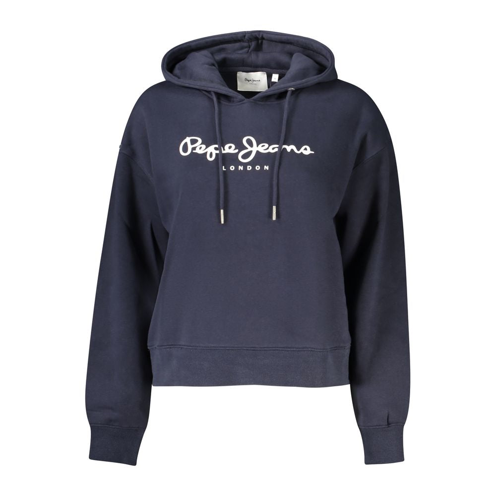Pepe Jeans Blue Cotton Women Hoodie