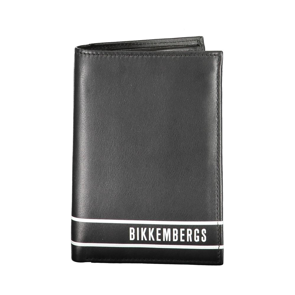 Bikkembergs Black Leather Wallet