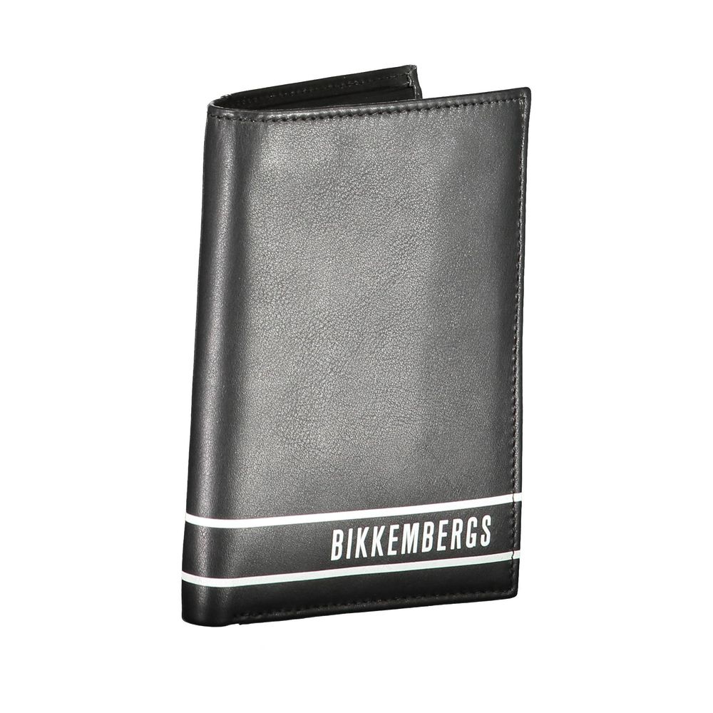 Bikkembergs Black Leather Wallet