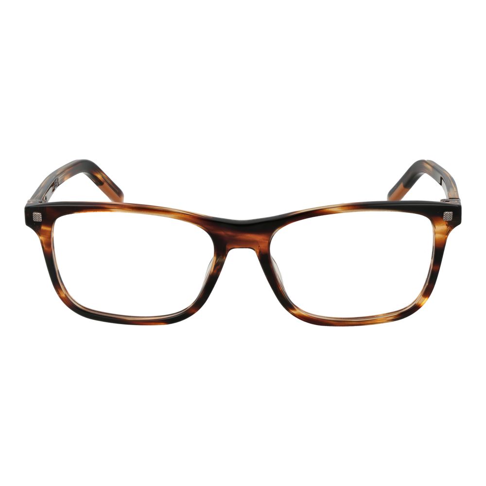 Ermenegildo Zegna Brown Men Optical Frames
