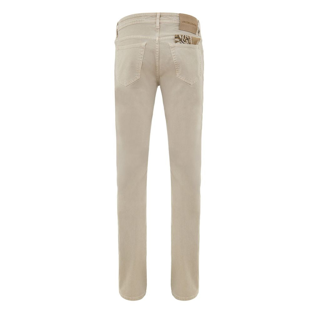 Jacob Cohen Beige Cotton Jeans Denim