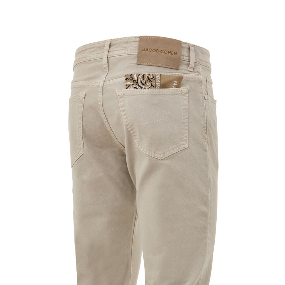 Jacob Cohen Beige Cotton Jeans Denim