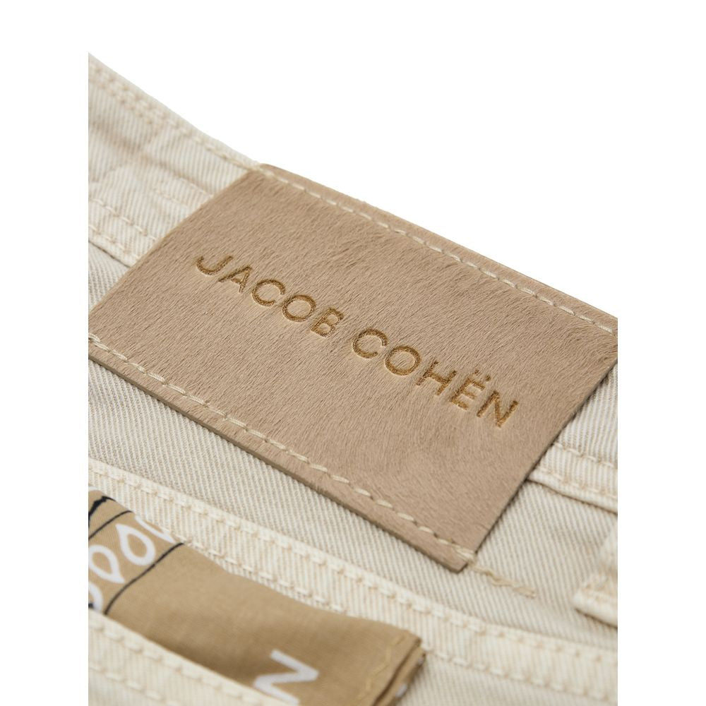 Jacob Cohen Beige Cotton Jeans Denim