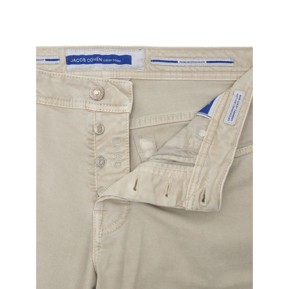 Jacob Cohen Beige Cotton Jeans Denim