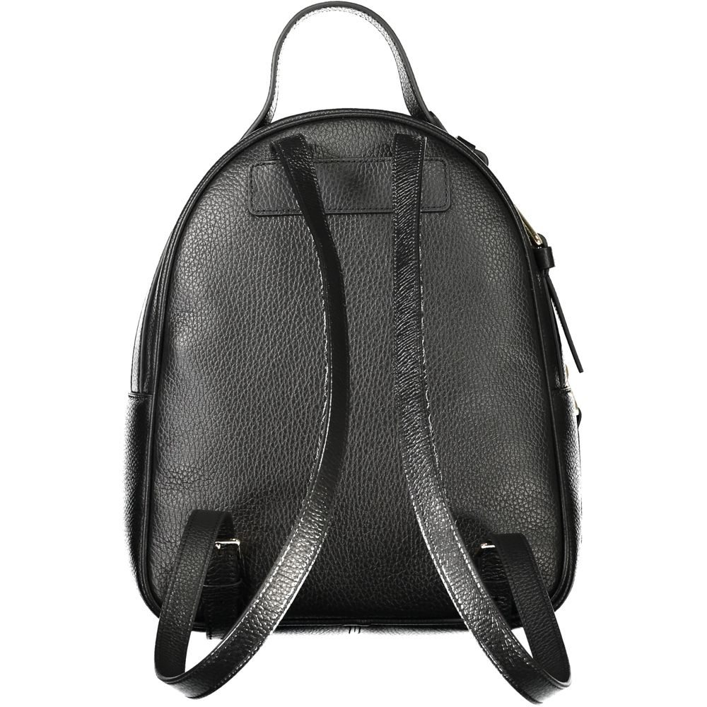 Coccinelle Black Leather Backpack